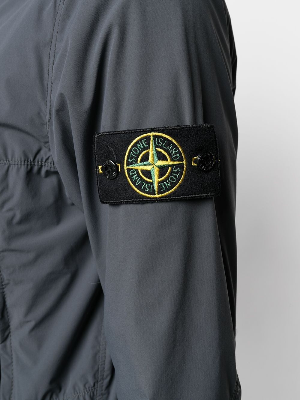 logo-patch hooded jacket - 5