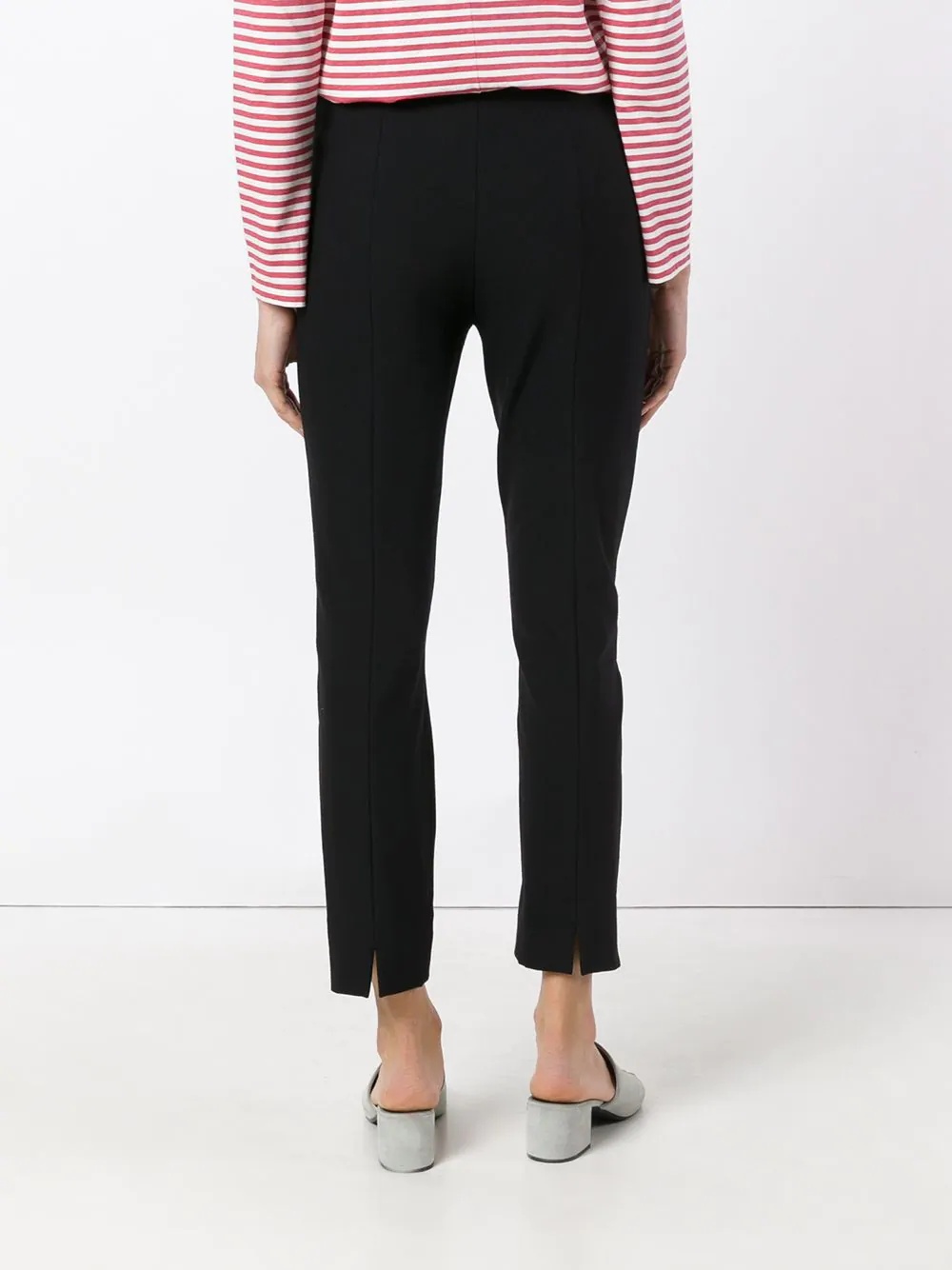 high-waisted cropped trousers - 4