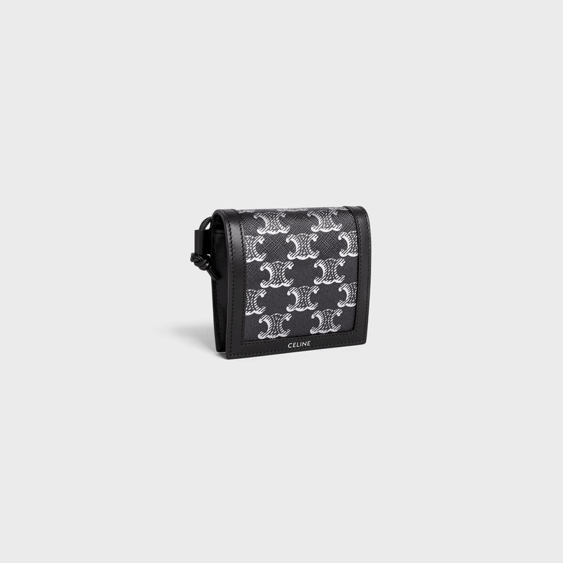 CELINE NEKCLACE WALLET in Triomphe Canvas and calfskin outlook
