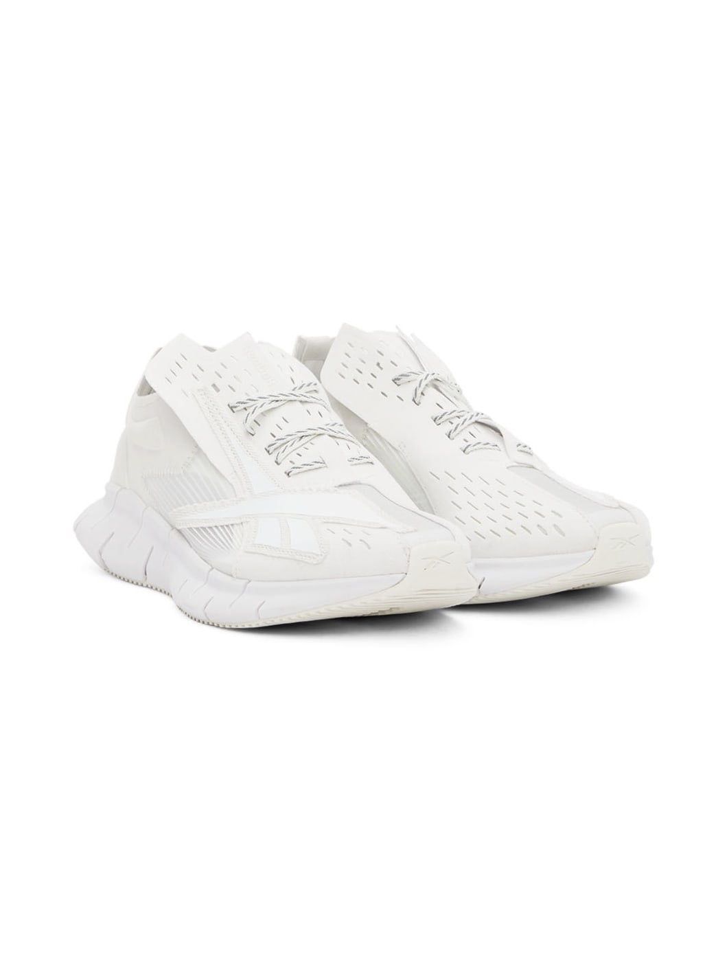 White Reebok Edition Zig 3D Storm Memory Of Sneakers - 4
