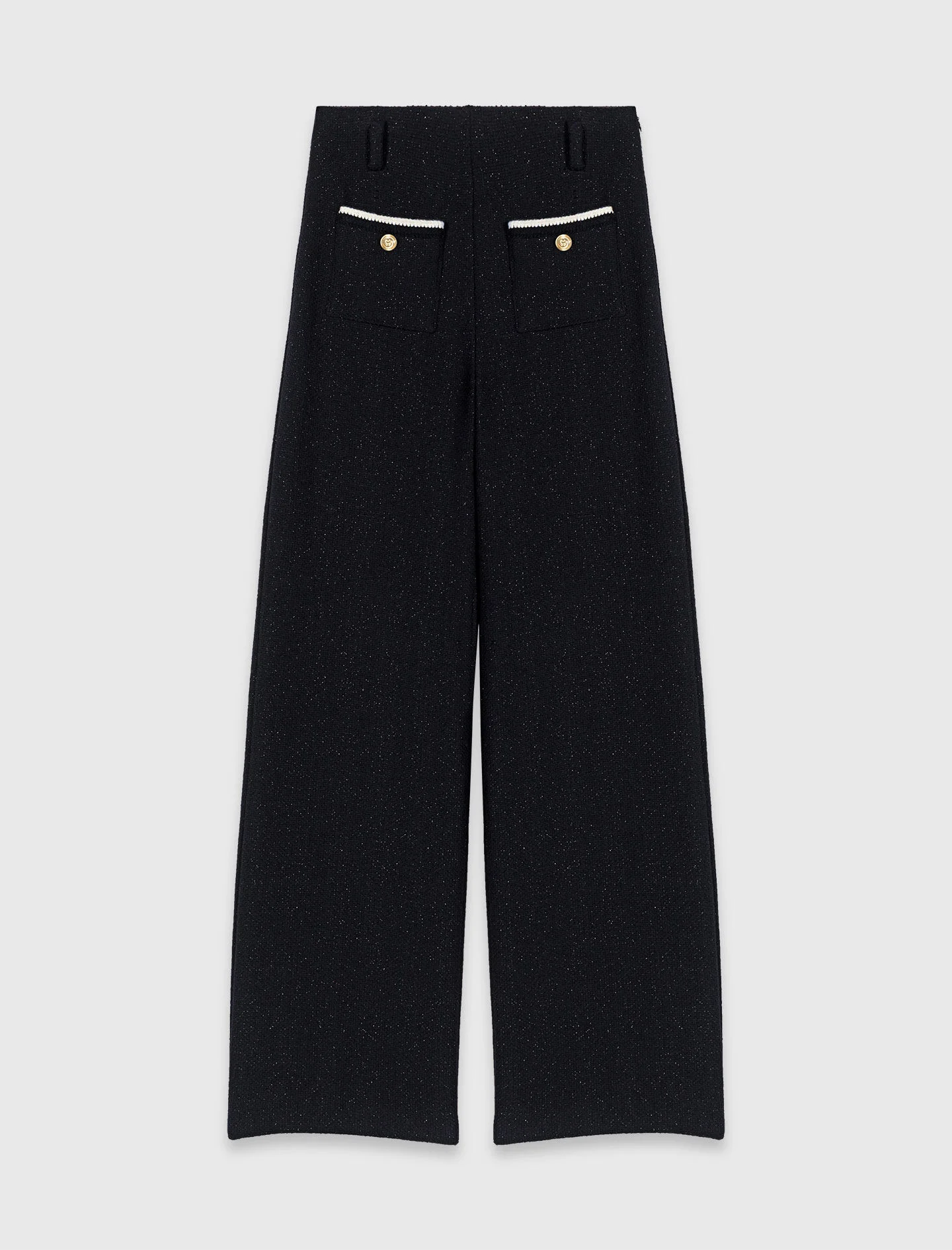 Lurex tweed trousers - 1