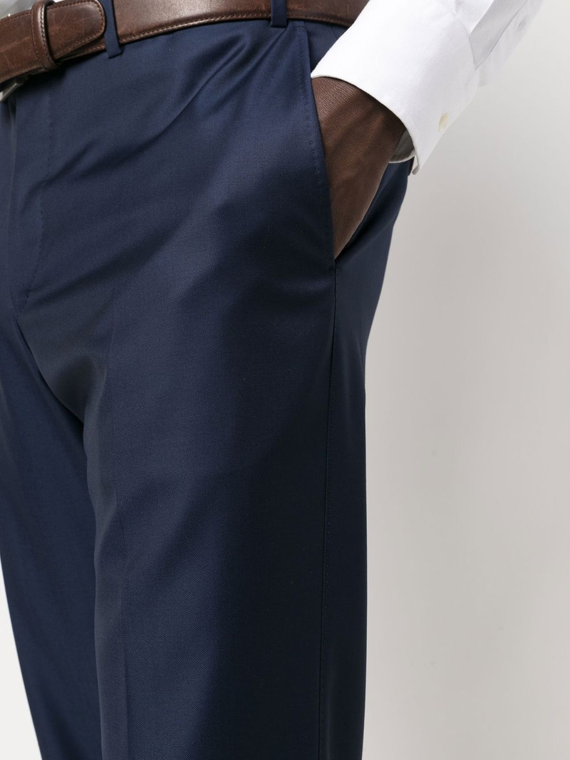 logo-patch single-breasted suit 6
