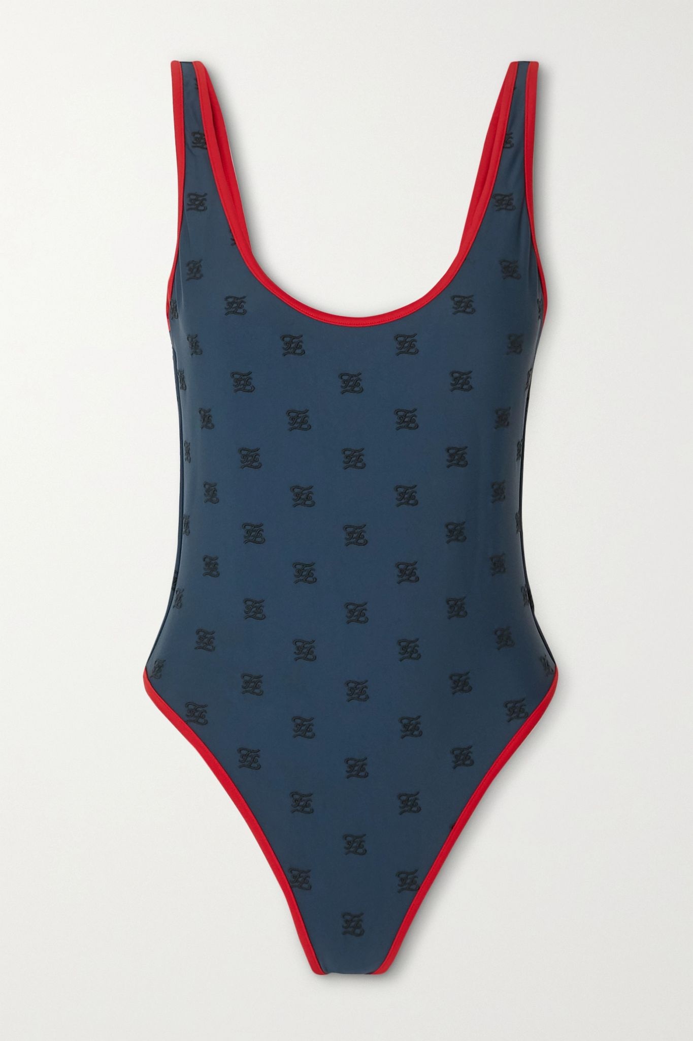 Karligraphy embroidered swimsuit - 1