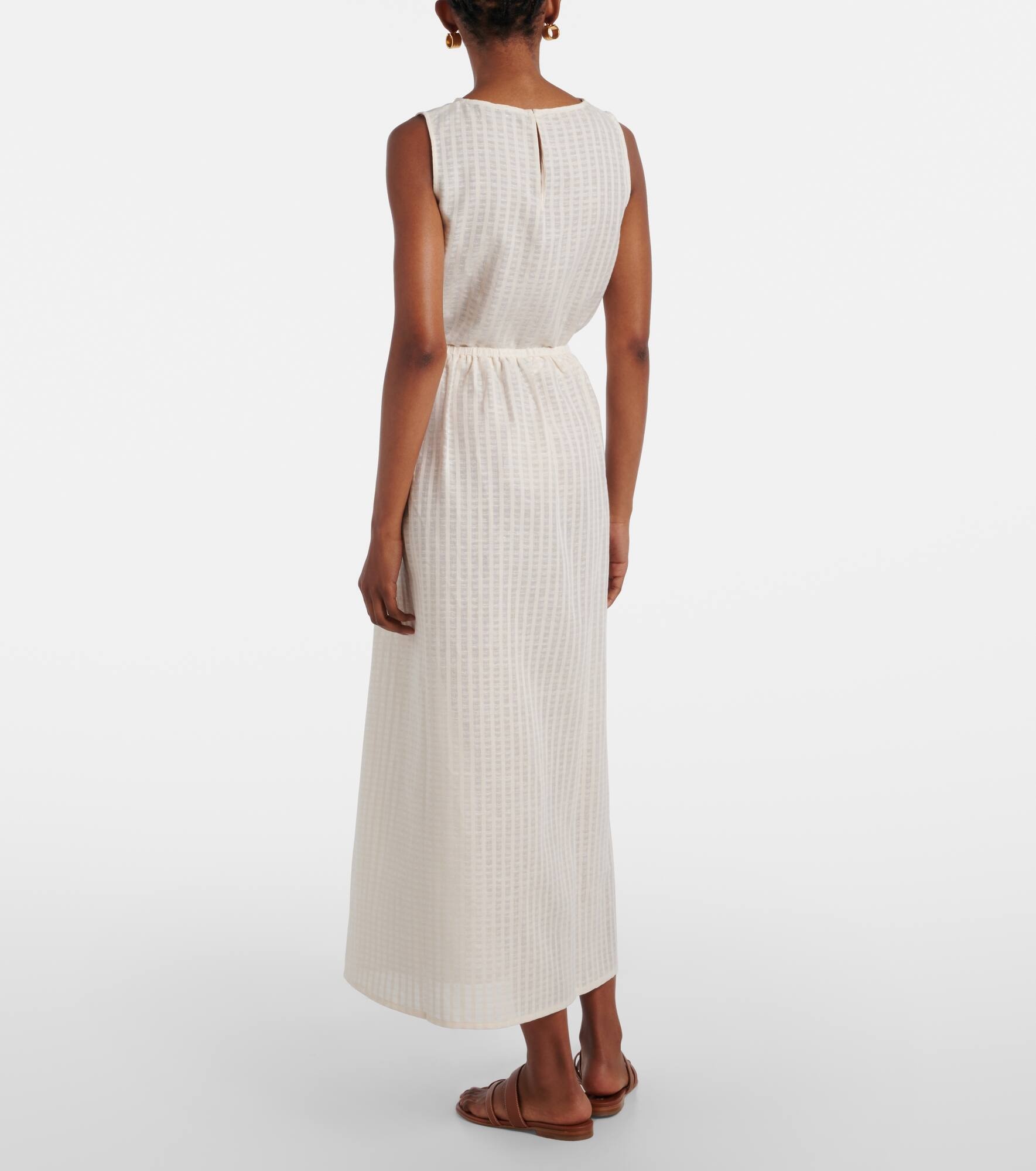 Rafaela cotton and linen maxi skirt - 3