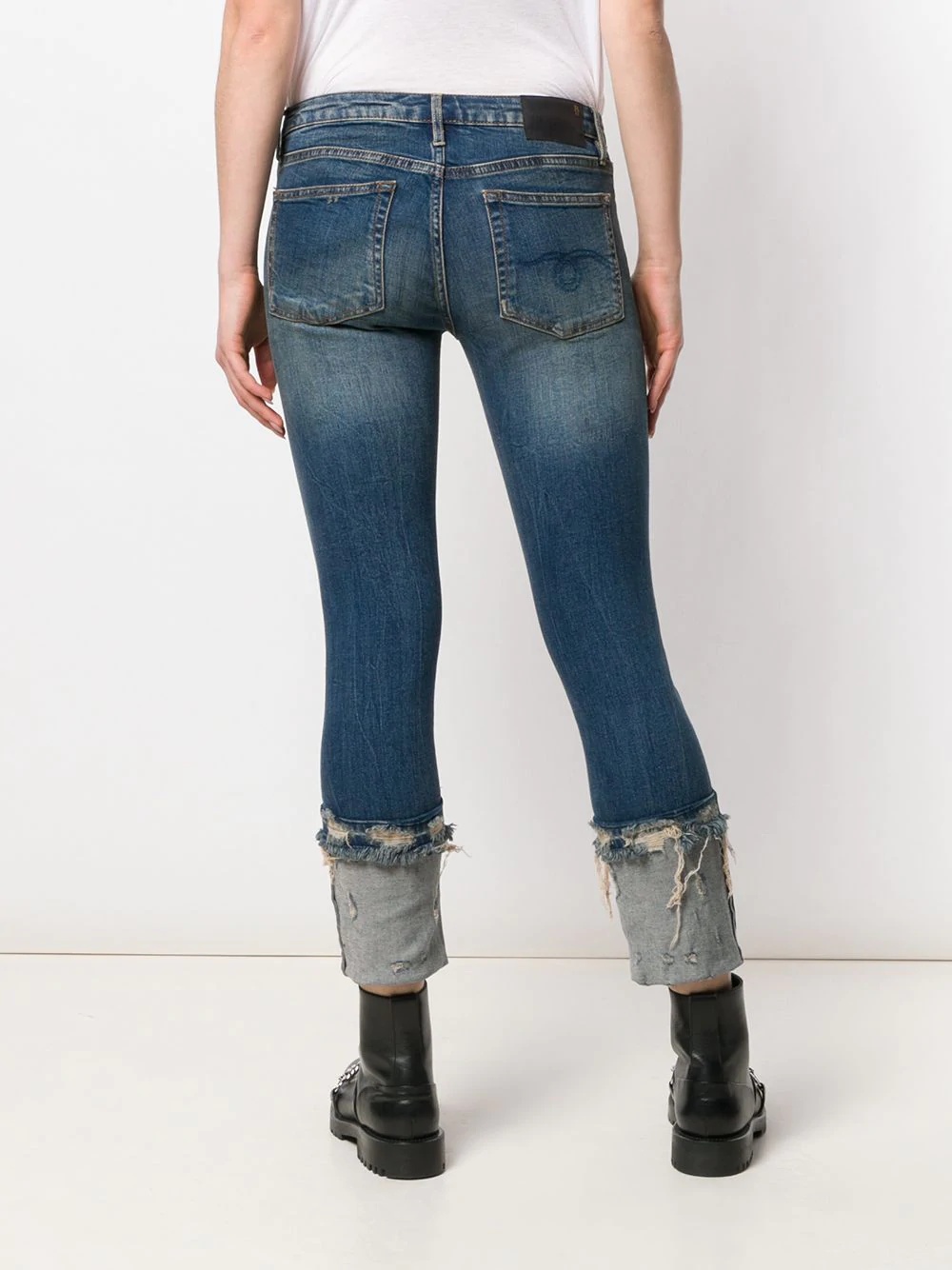 cropped low rise jeans - 4