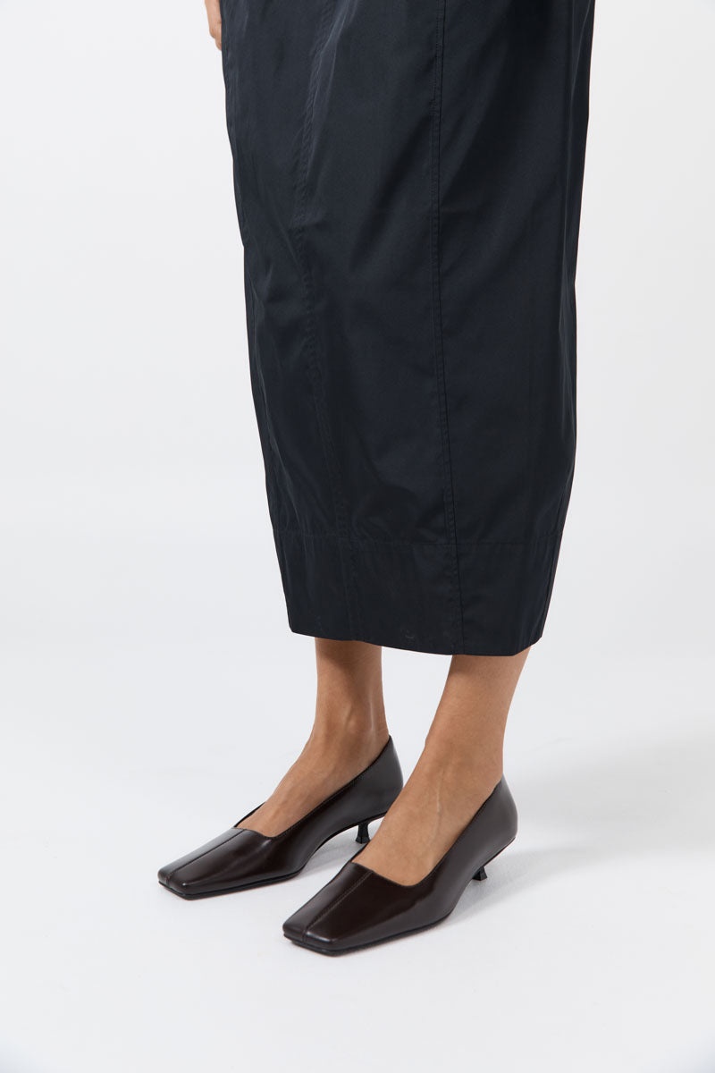 Square Toe Pump - Coffee - 4