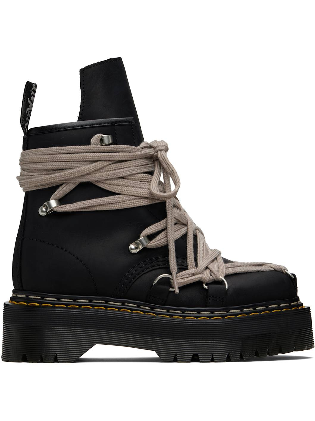Black Dr. Martens Edition 1460 Quad Sole Megalace Boots - 1