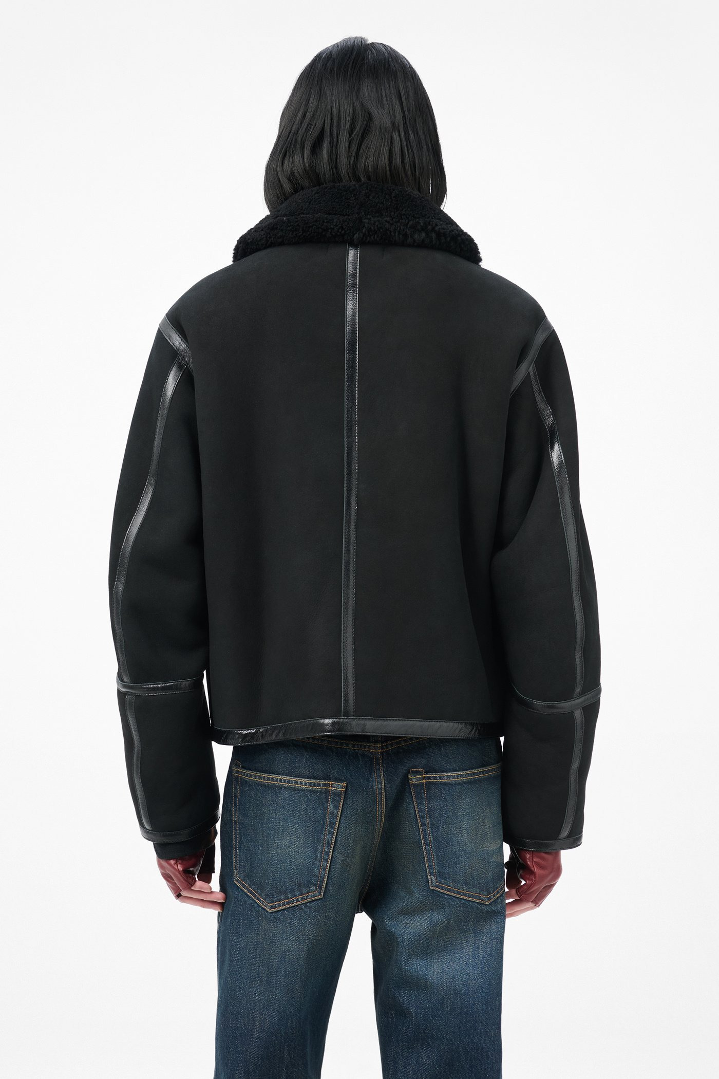 Pilot Jacket Black Shearling - 5