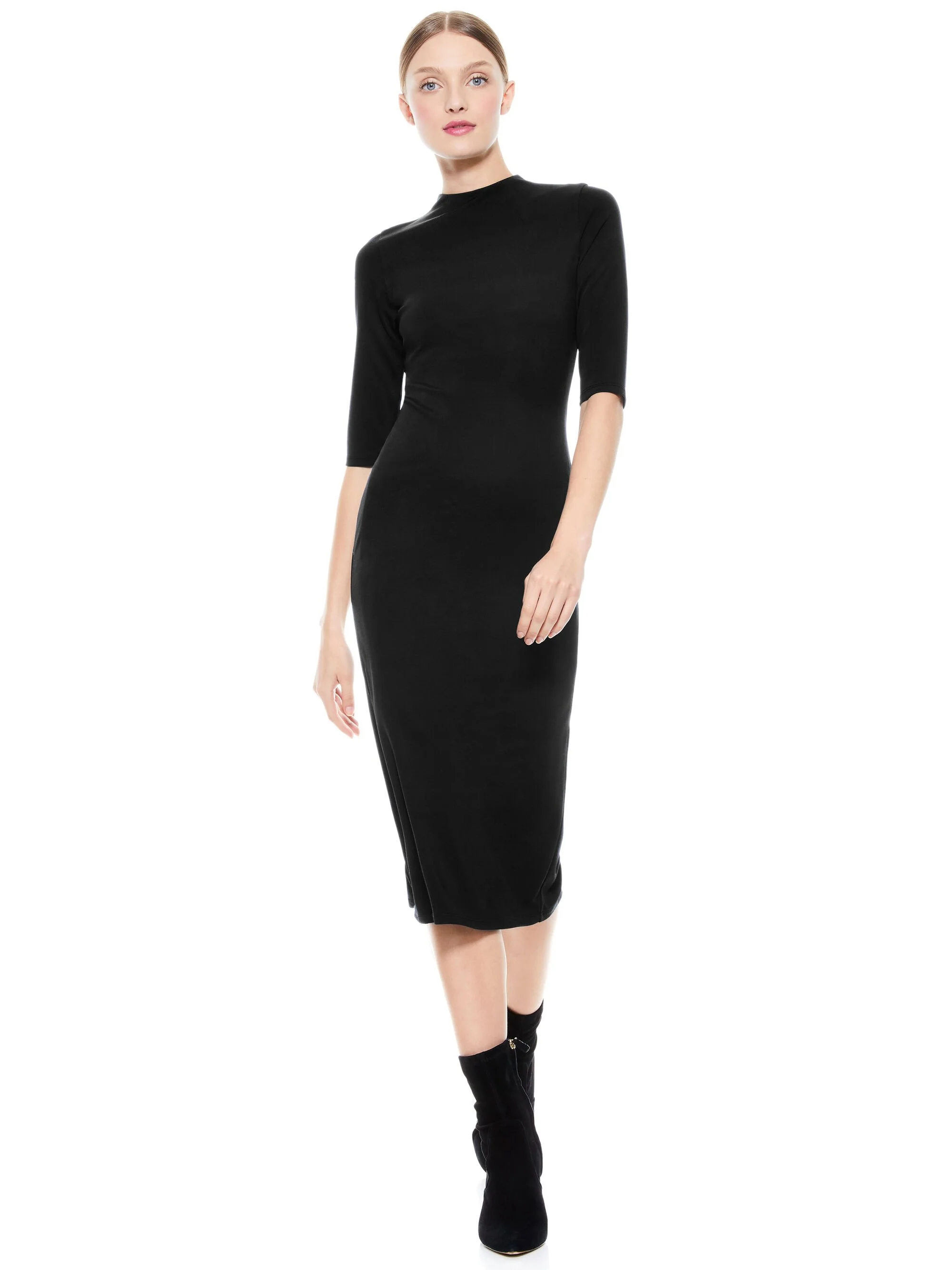 DELORA FITTED MIDI DRESS - 1