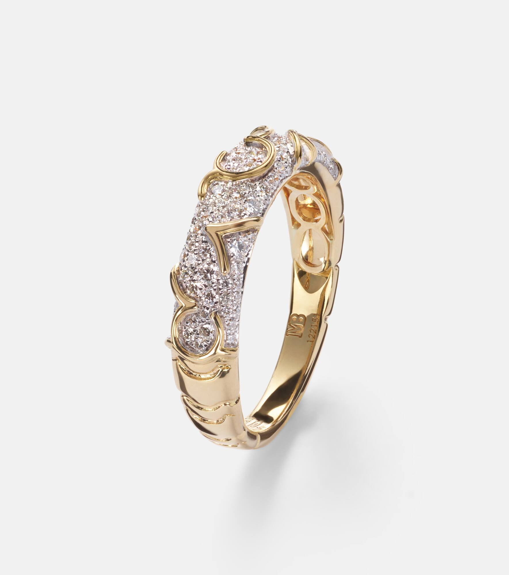 Ondine 18kt gold ring with diamonds - 4