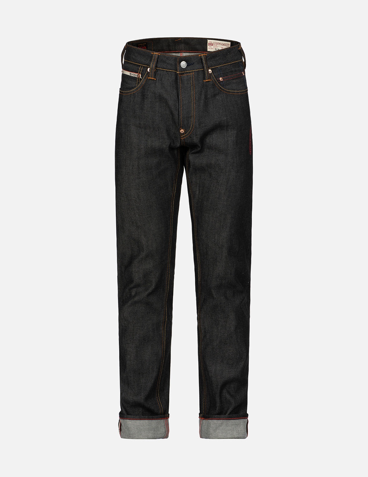 Seagull Textured Embroidery Slim Fit Jeans #2010 - 2