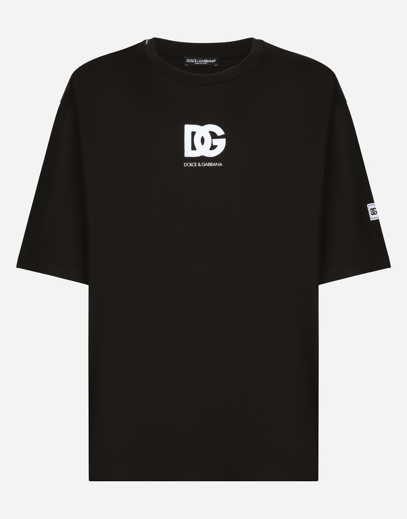 Short-sleeved T-shirt with DG logo patch 1