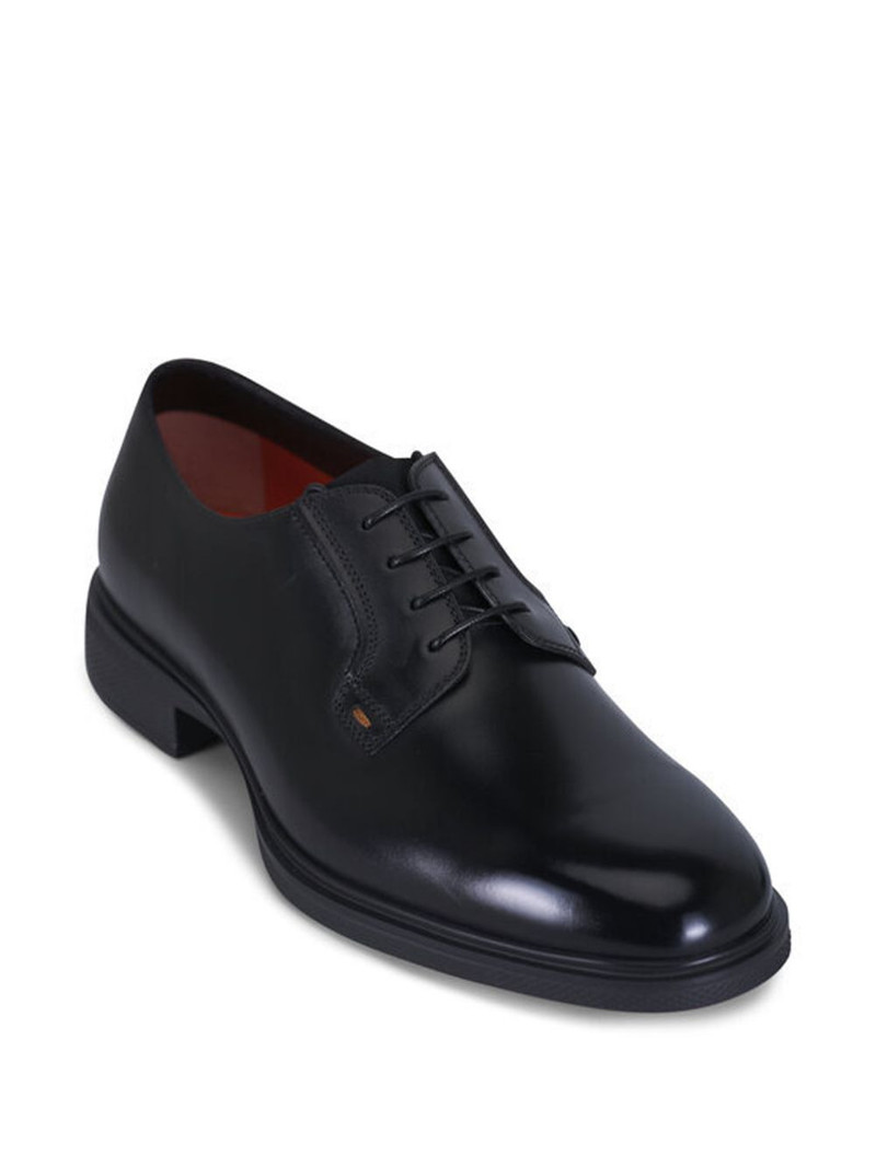 Santoni leather Derby shoes outlook