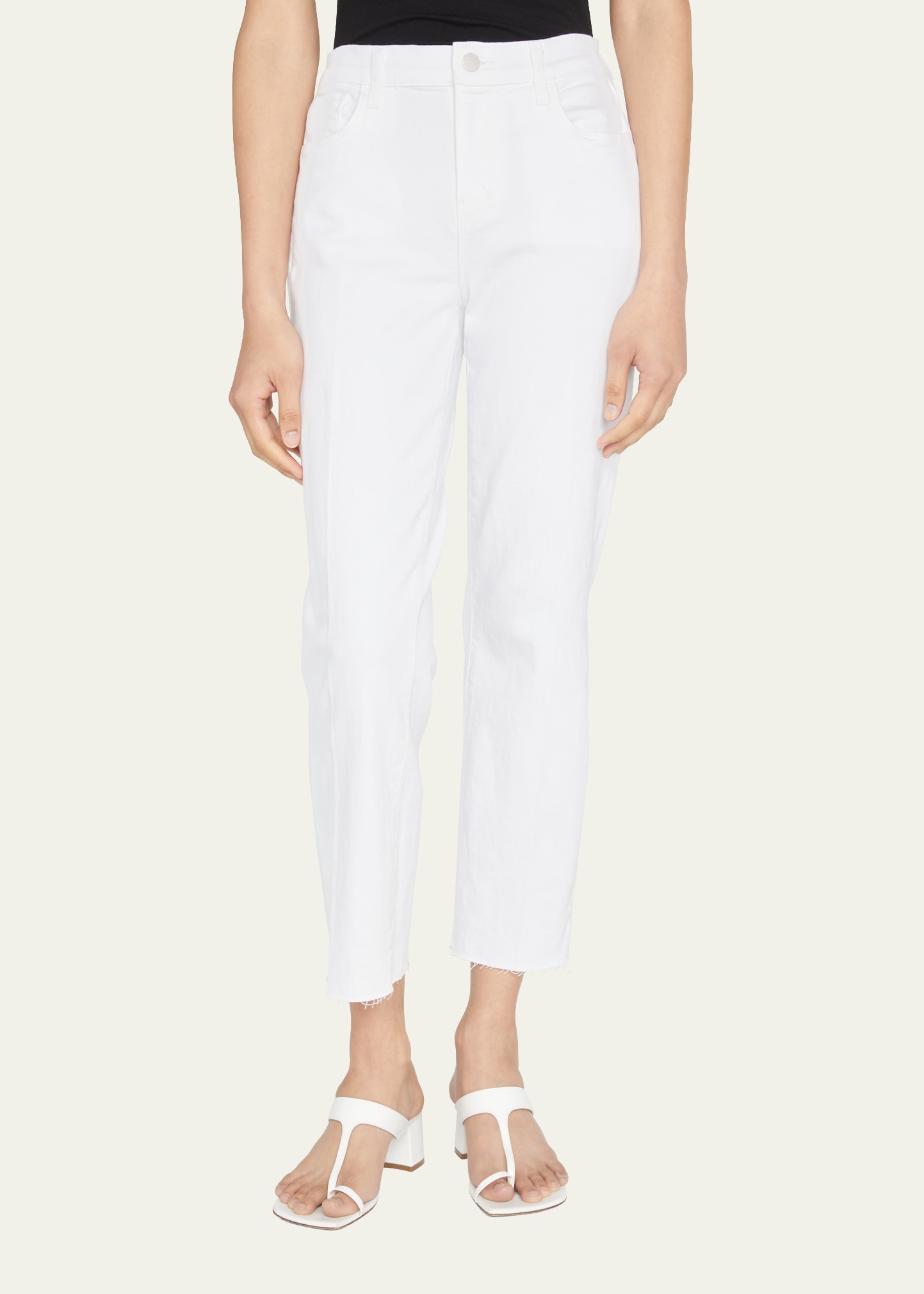 Sada Slim Straight-Leg Cropped Jeans - 4
