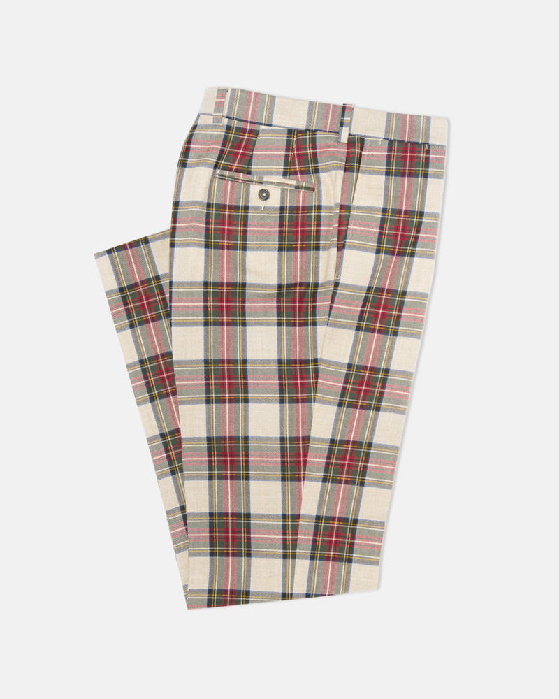 MADE-IN-CANADA DRESS STEWART TARTAN WOOL TROUSER 1