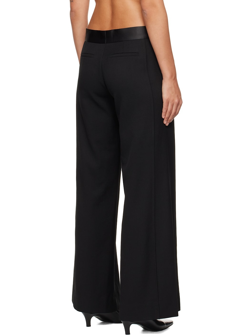 Black Side Panel Trousers - 3