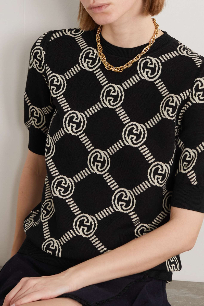 Reversible wool-blend jacquard sweater 6