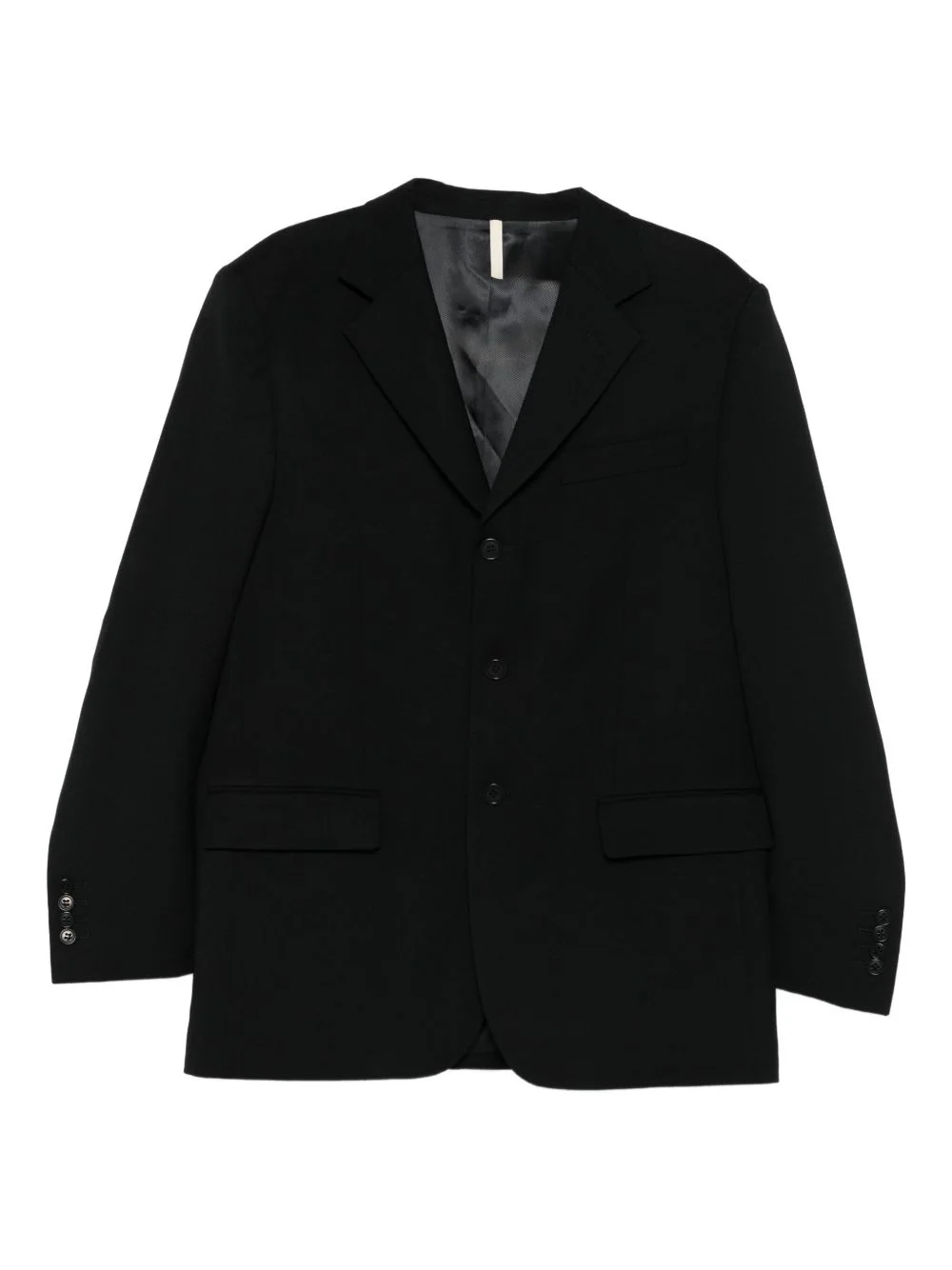 single-breasted notched-lapel jacket - 1