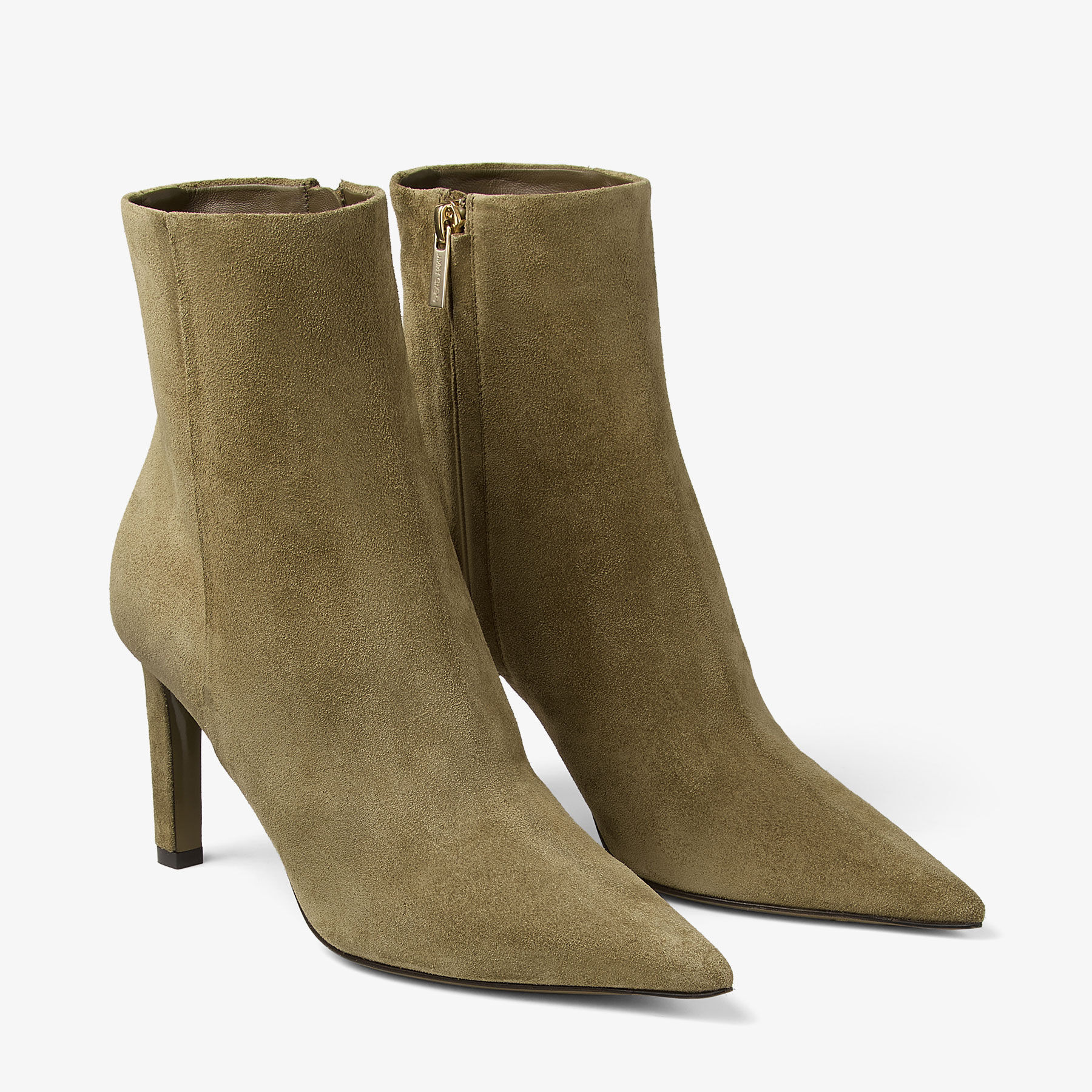 Frankie Ankle Boot 85
Caper Green Velvet Suede Ankle Boots - 2