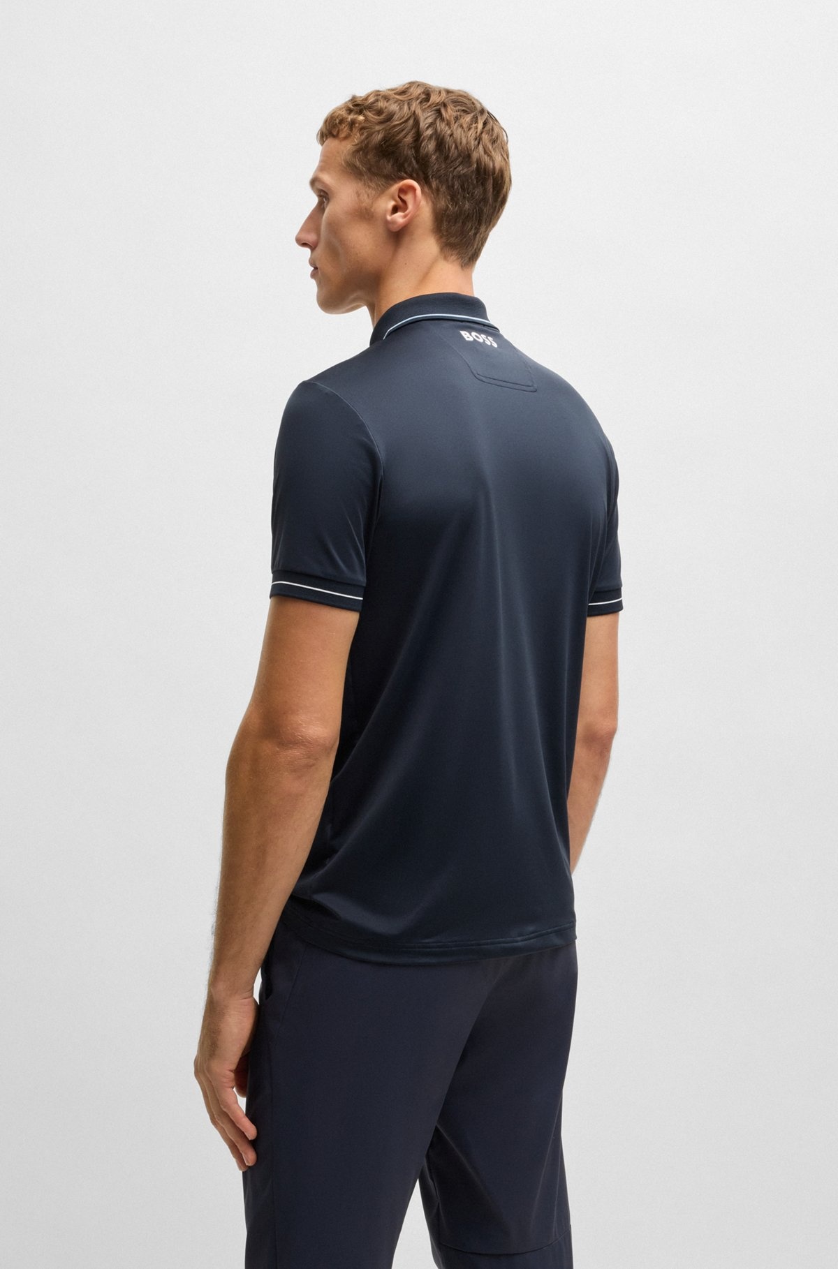 SLIM-FIT POLO SHIRT WITH CONTRAST LOGOS - 5