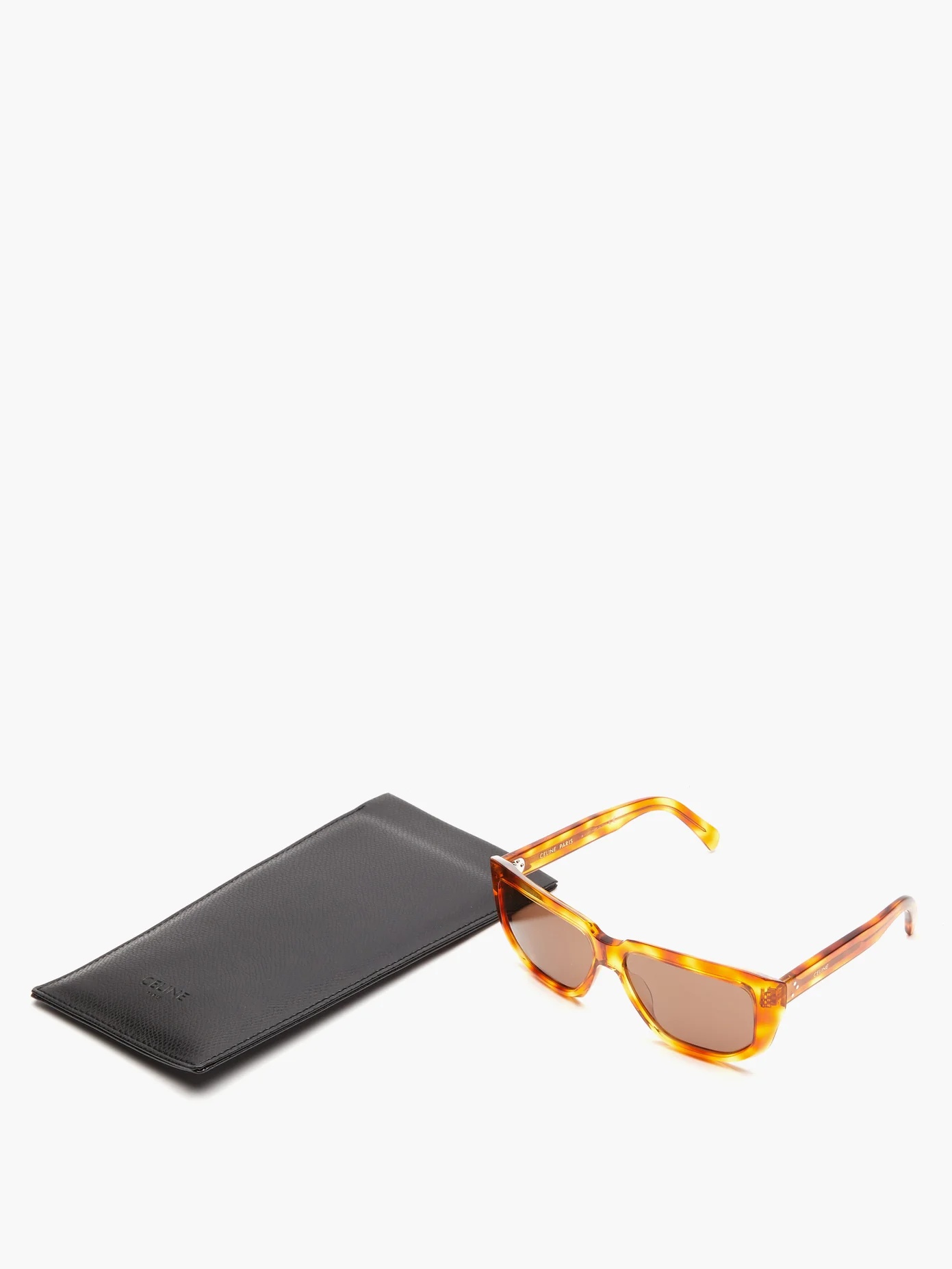 Oversized D-frame acetate sunglasses - 5