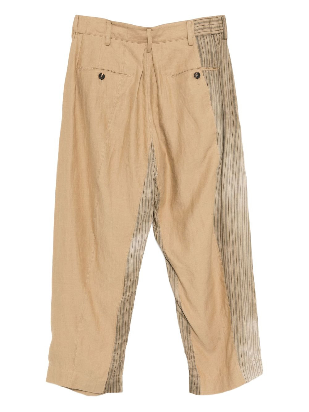 collaged wide-leg trousers - 2