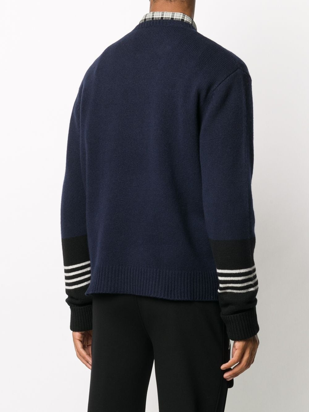 stripe-detail Thunderbolt-patch jumper - 4