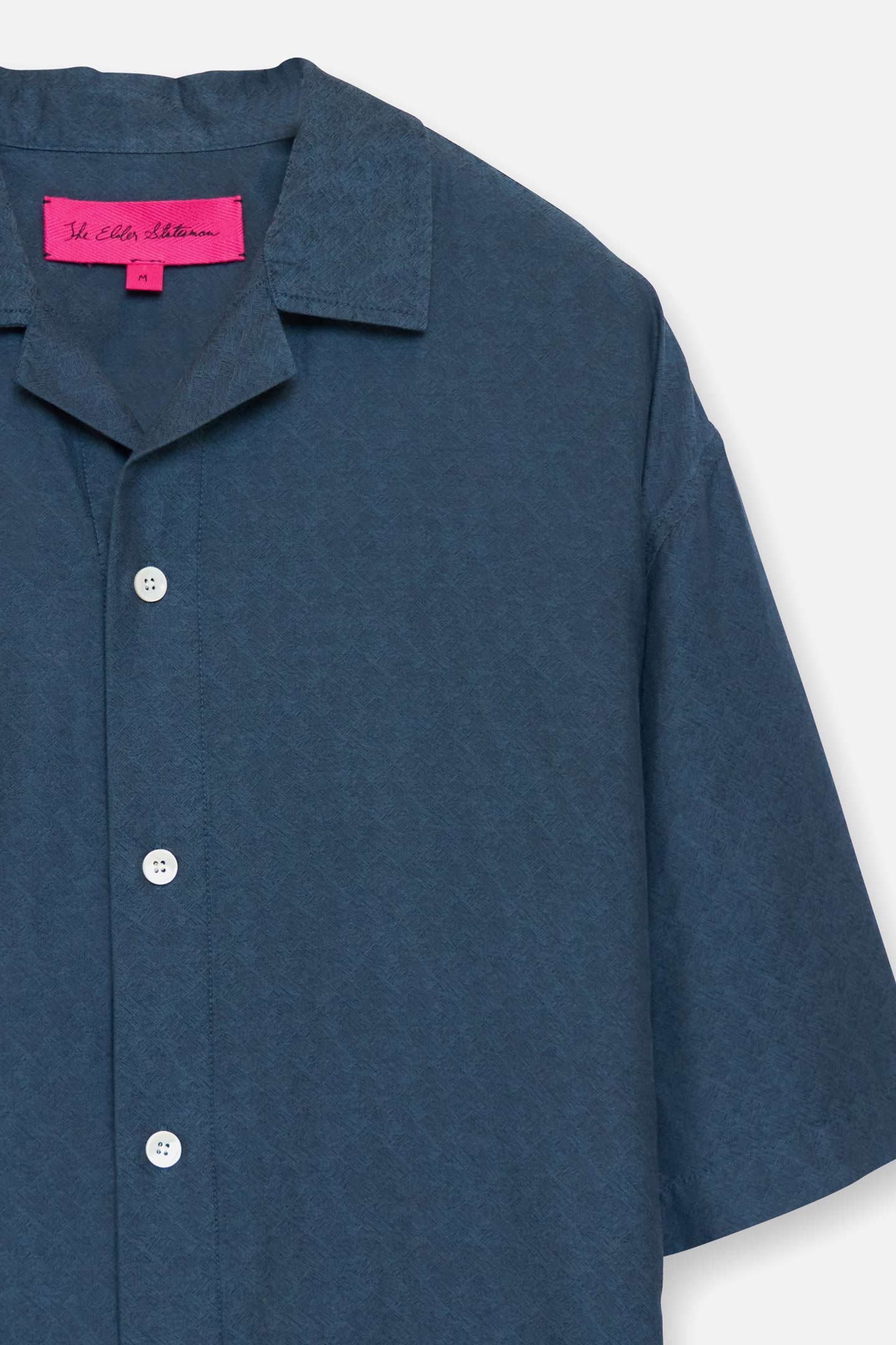 JAQUARD SILK CAMP SHIRT - 5