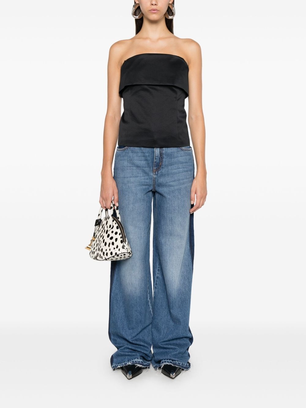 high-rise wide-leg jeans - 2