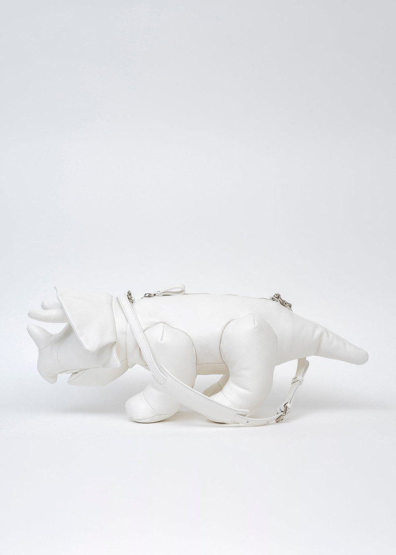 WHITE TRICERATOPS  BAG 6