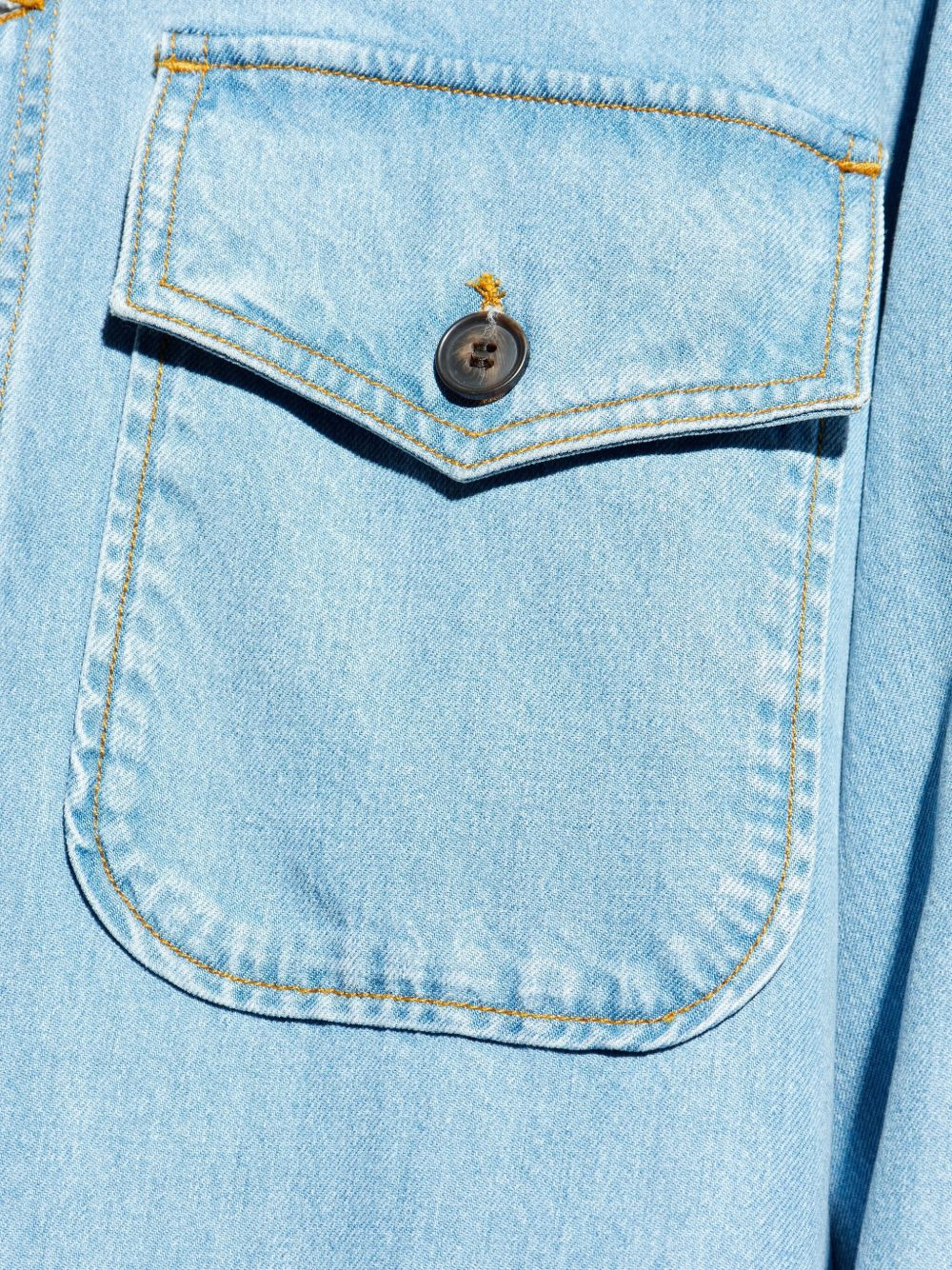 patch-pocket denim jacket - 5