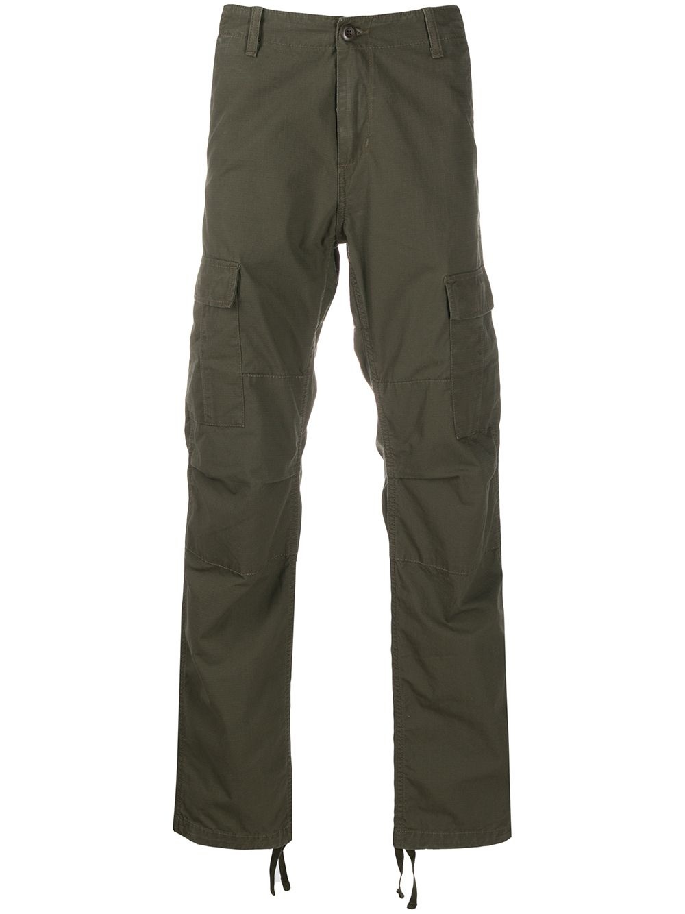 straight leg cargo trousers - 1