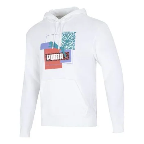 PUMA Brand Love TR Logo Hoodie 'White' 537851-02 - 1