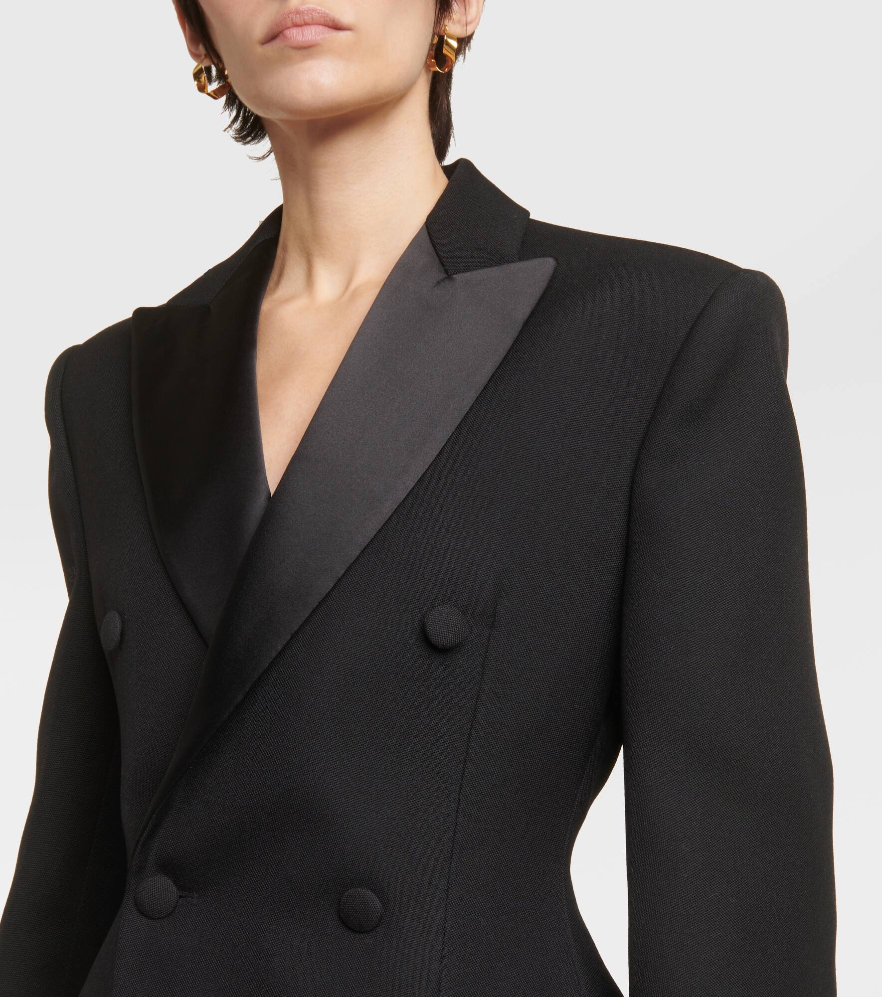 Wool blazer minidress - 4