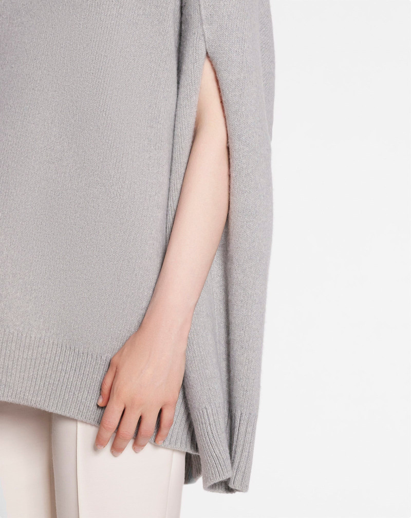 ROUND NECK CAPE BACK JUMPER IN WOOL AND CASHMERE 5