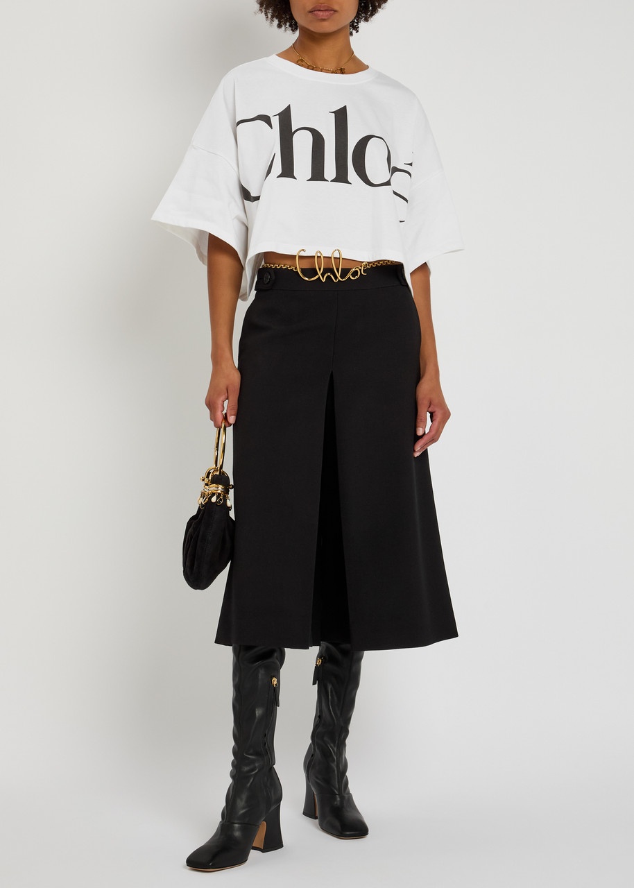 Chloe Logo-printed Cotton T-shirt - 4