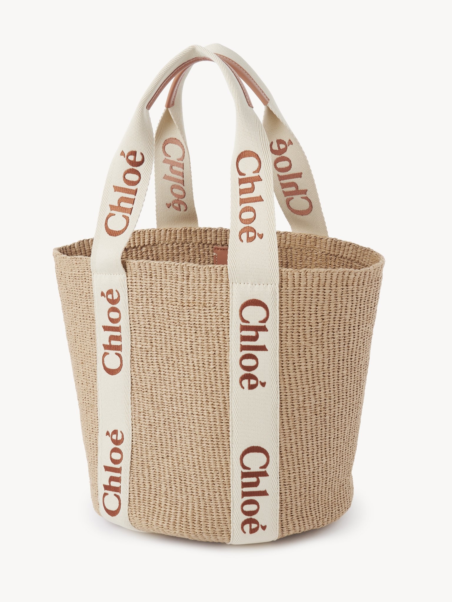 LARGE WOODY BASKET IN NATURAL FIBERS - 3