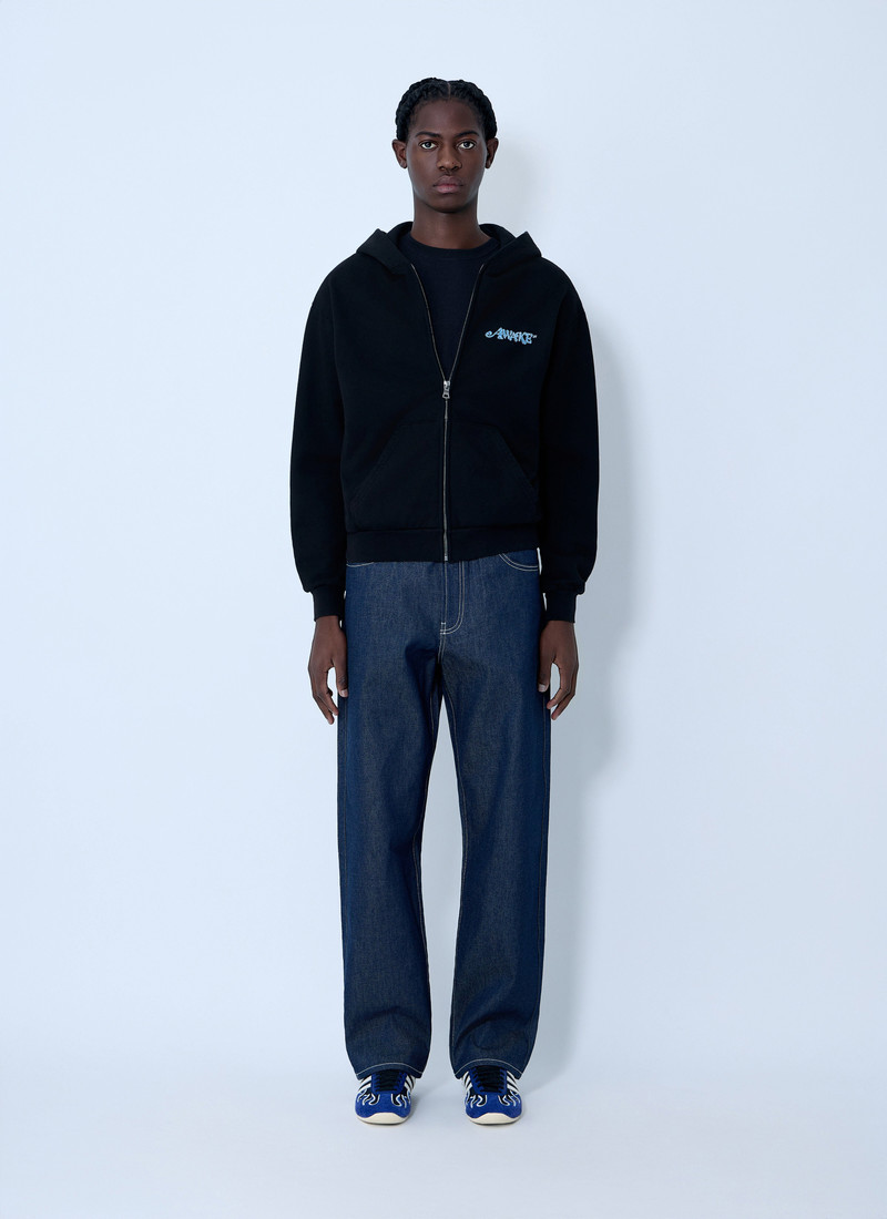 AWAKE NY Logo Motif Hooded Sweatshirt outlook