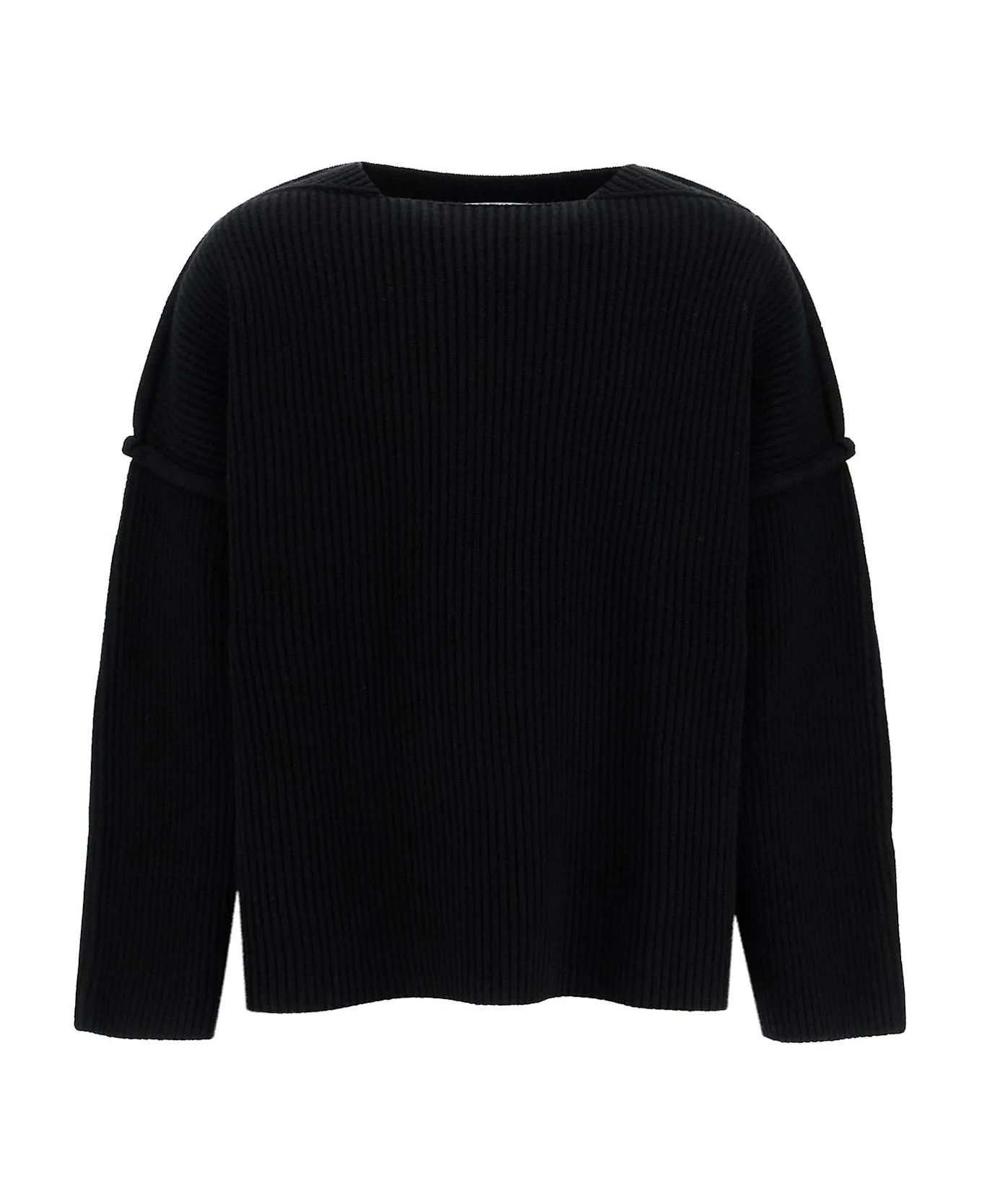 'oversized Ribbed Wool Pul - 1