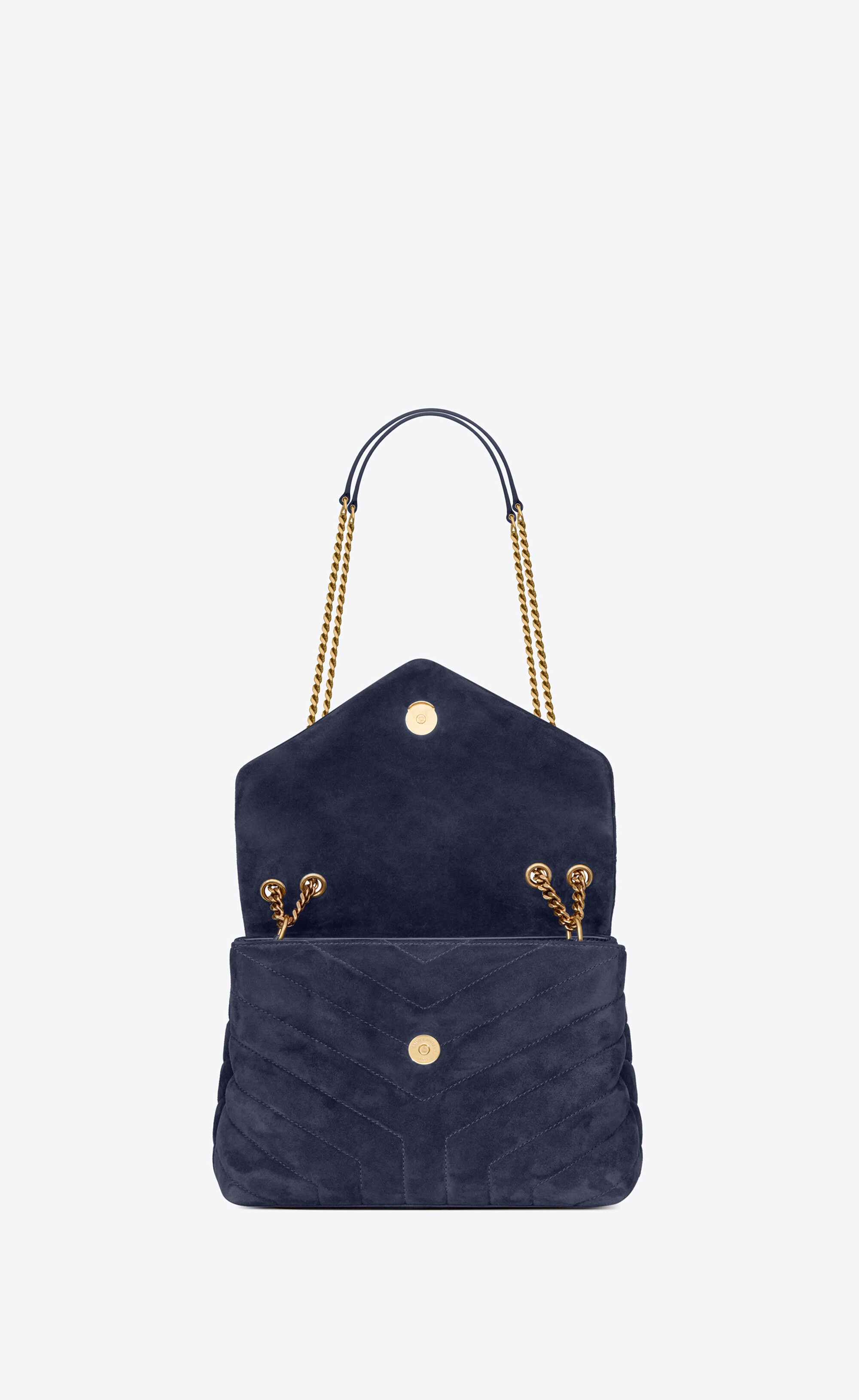 loulou small bag in y-quilted suede - 5