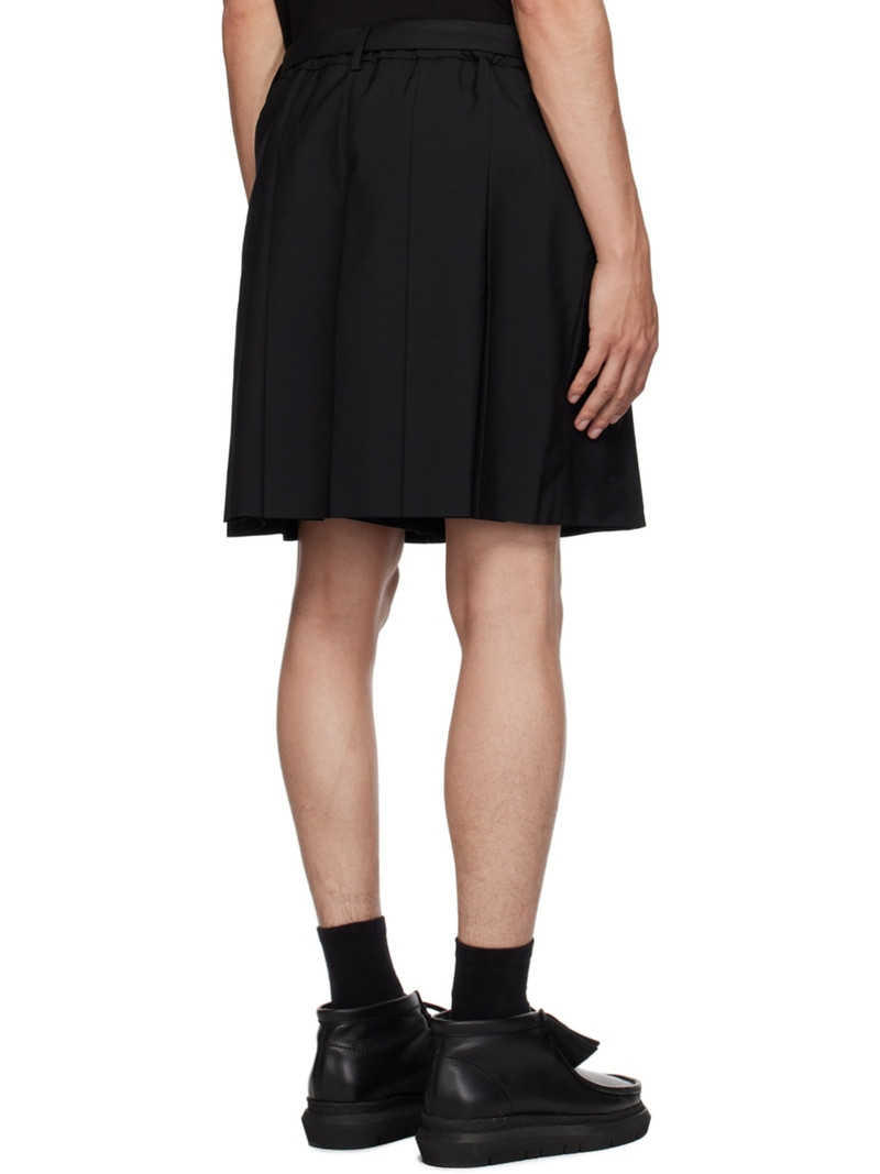 Black Pleated Shorts 3