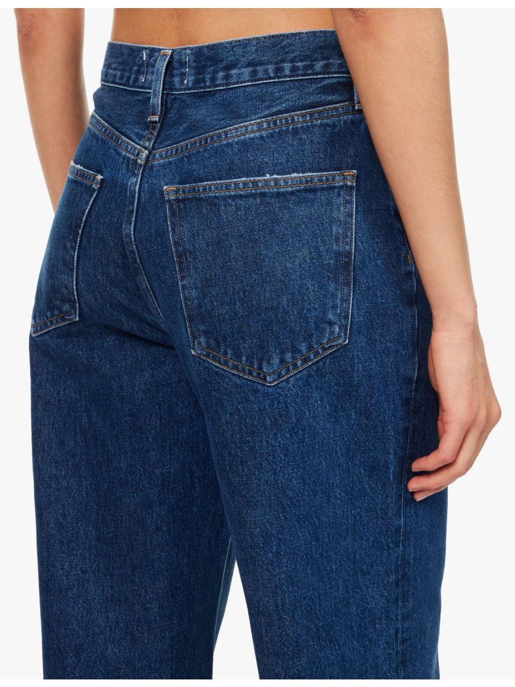 Dame faded-wash wide-leg high-rise recycled-denim jeans - 6
