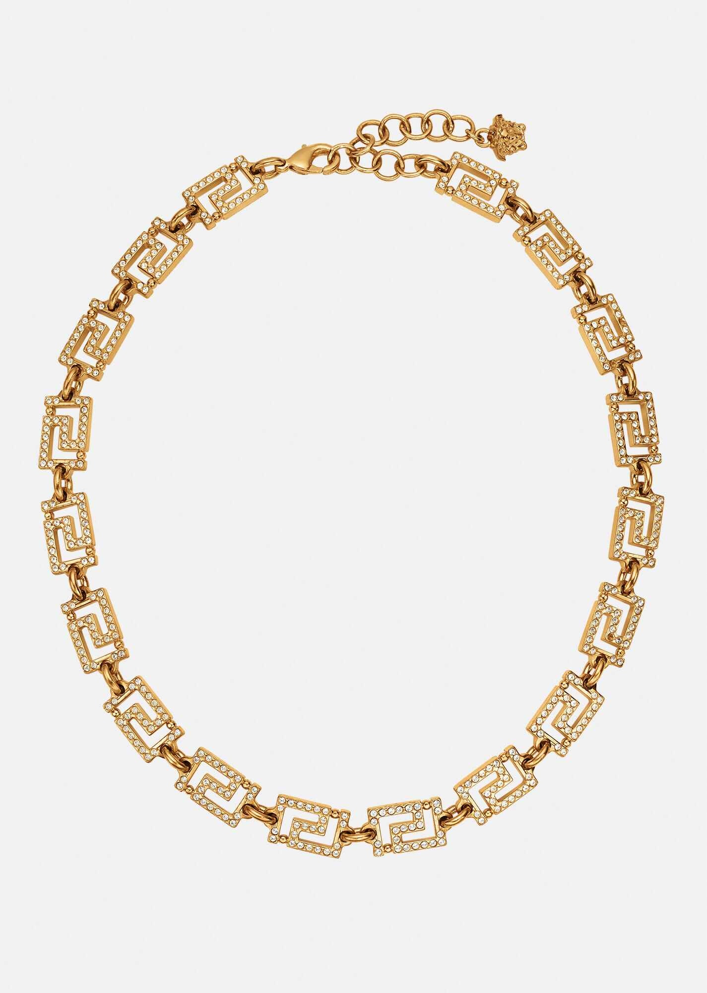 Crystal Greca Choker Necklace - 1