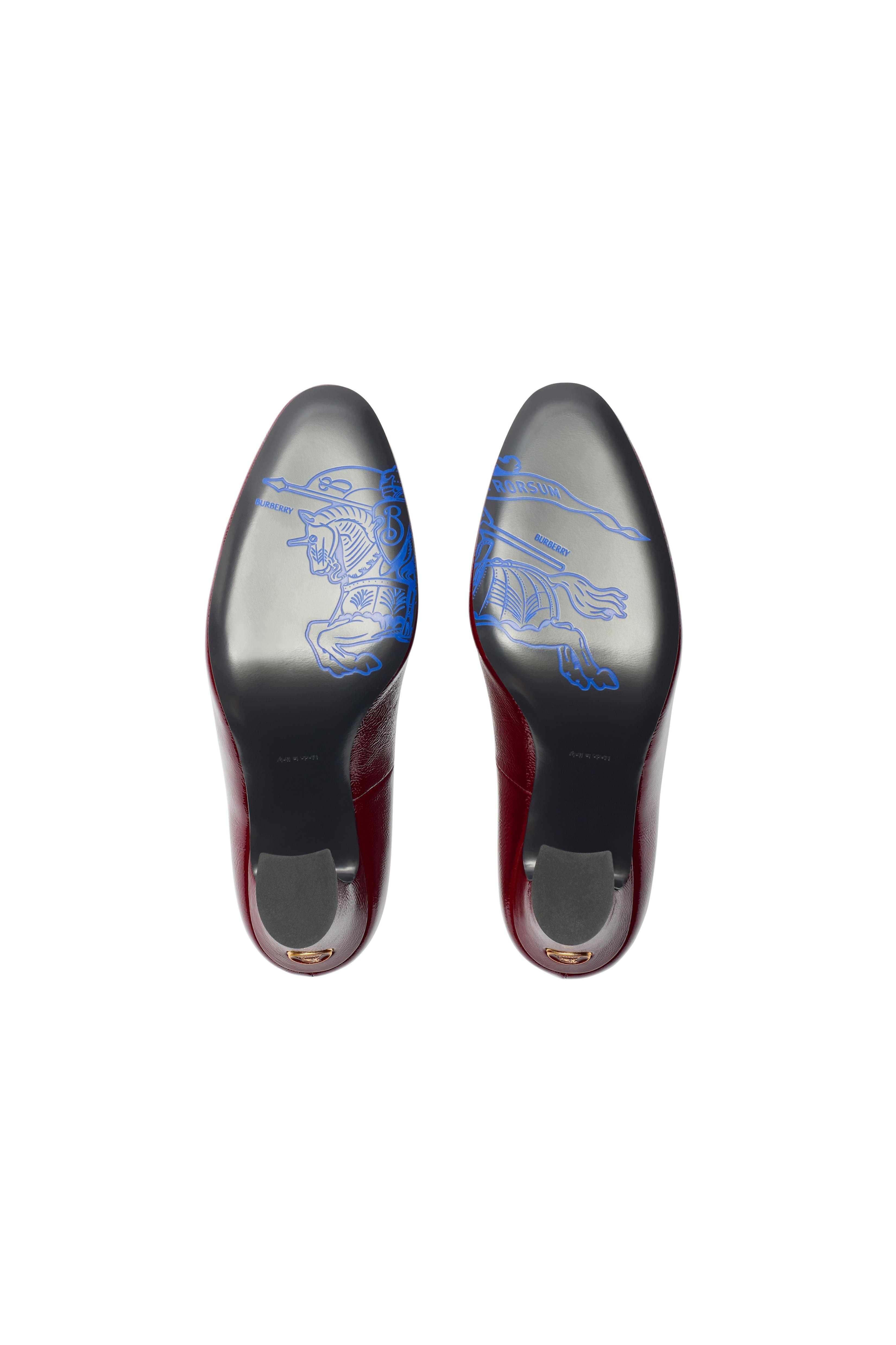 burberry Check Suede Trinket Pumps in Fig at Nordstrom - 5