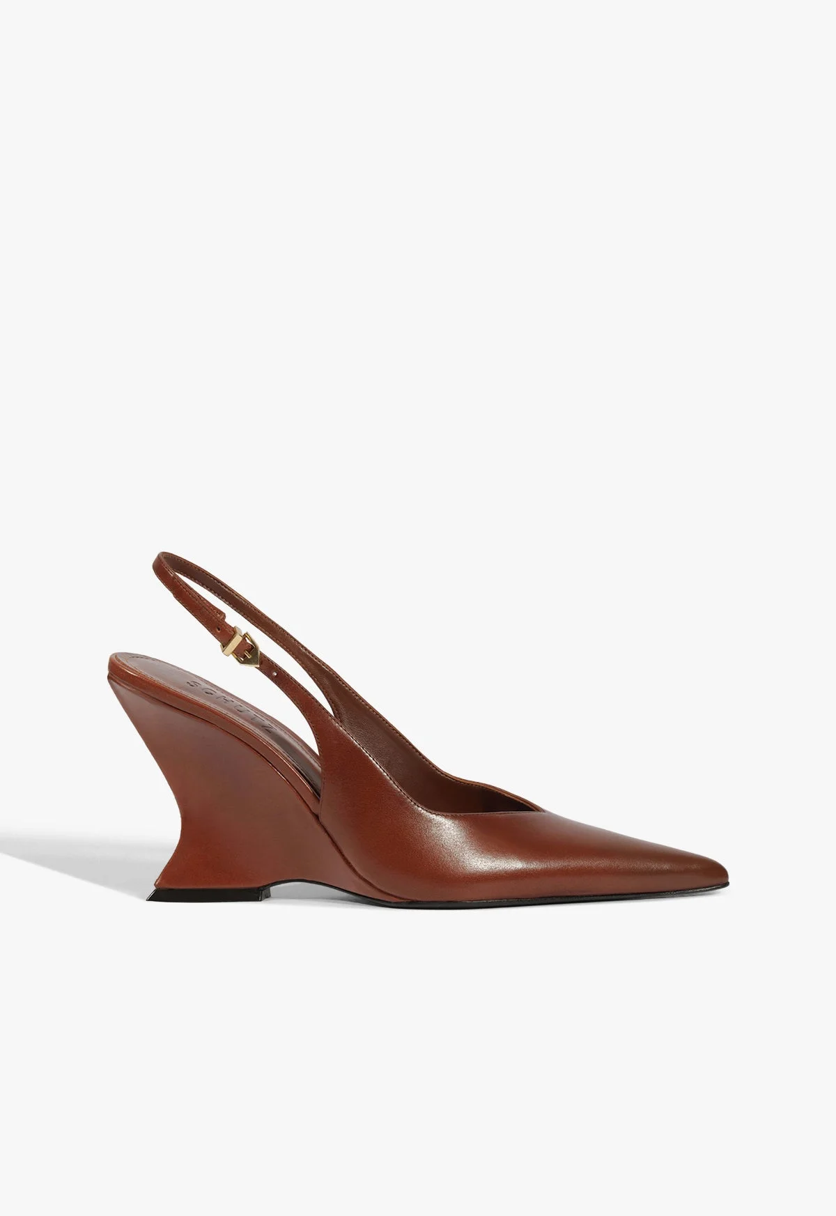 Siena Buckle Leather Pump - 1