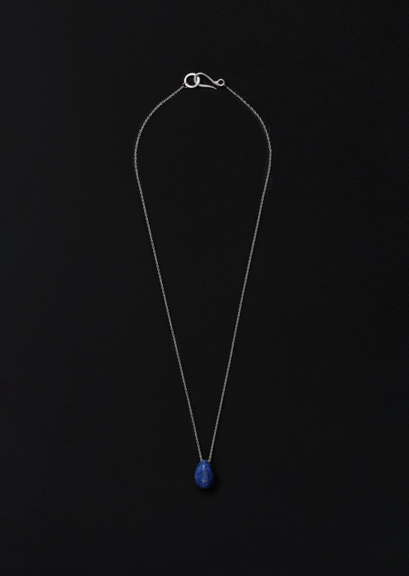 Tiny Lapis Egg Pendant 1