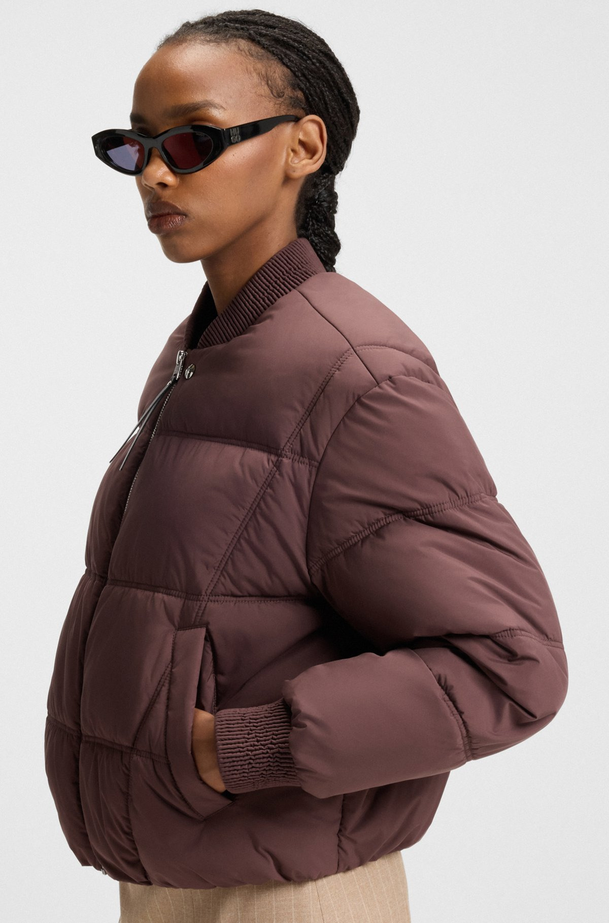 WATER-REPELLENT PUFFER JACKET IN A BOMBER STYLE - 6