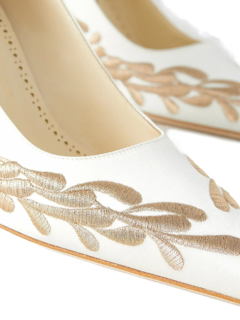 Rabata embroidered pointed-toe pumps 4