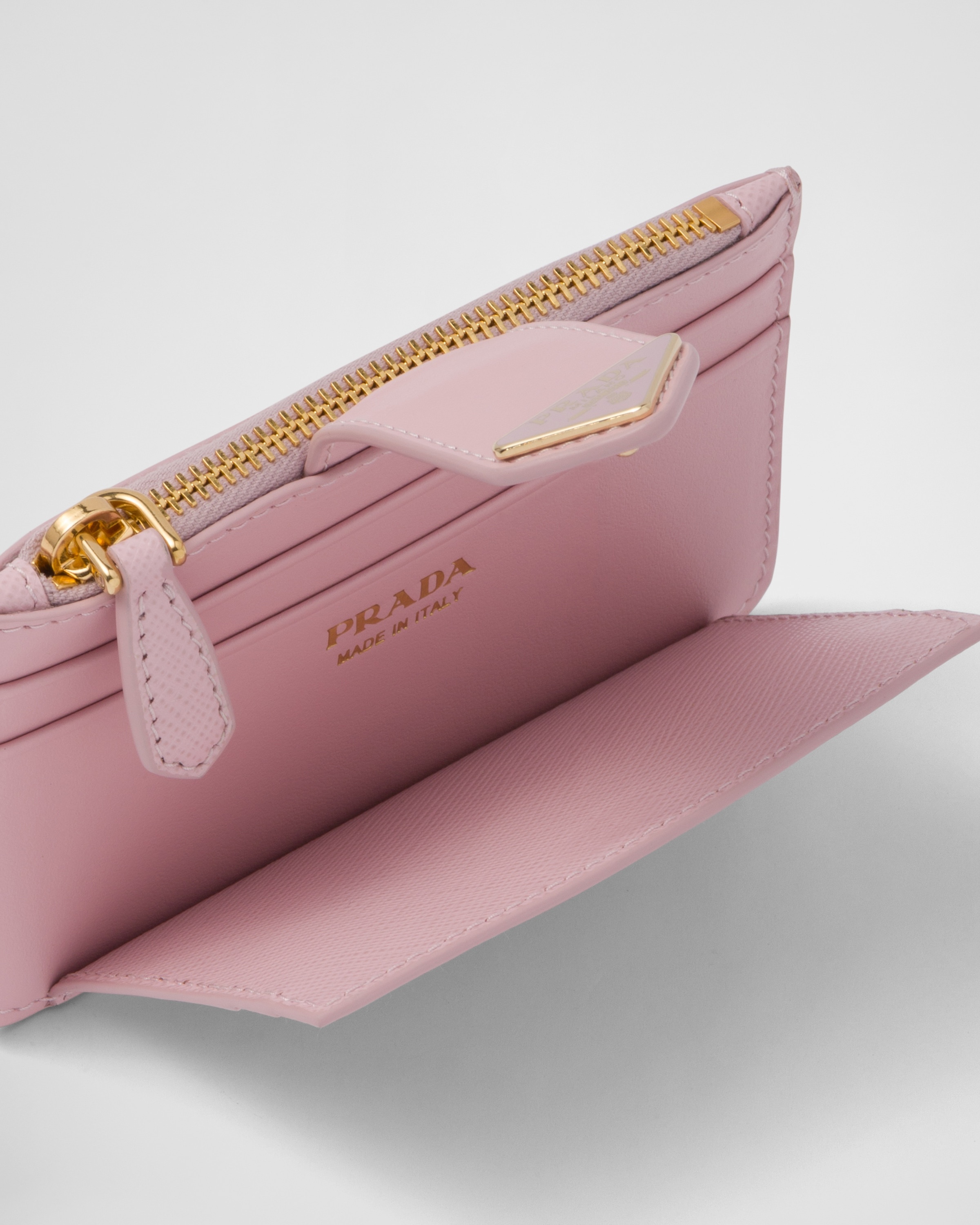 Saffiano and smooth leather card holder - 3
