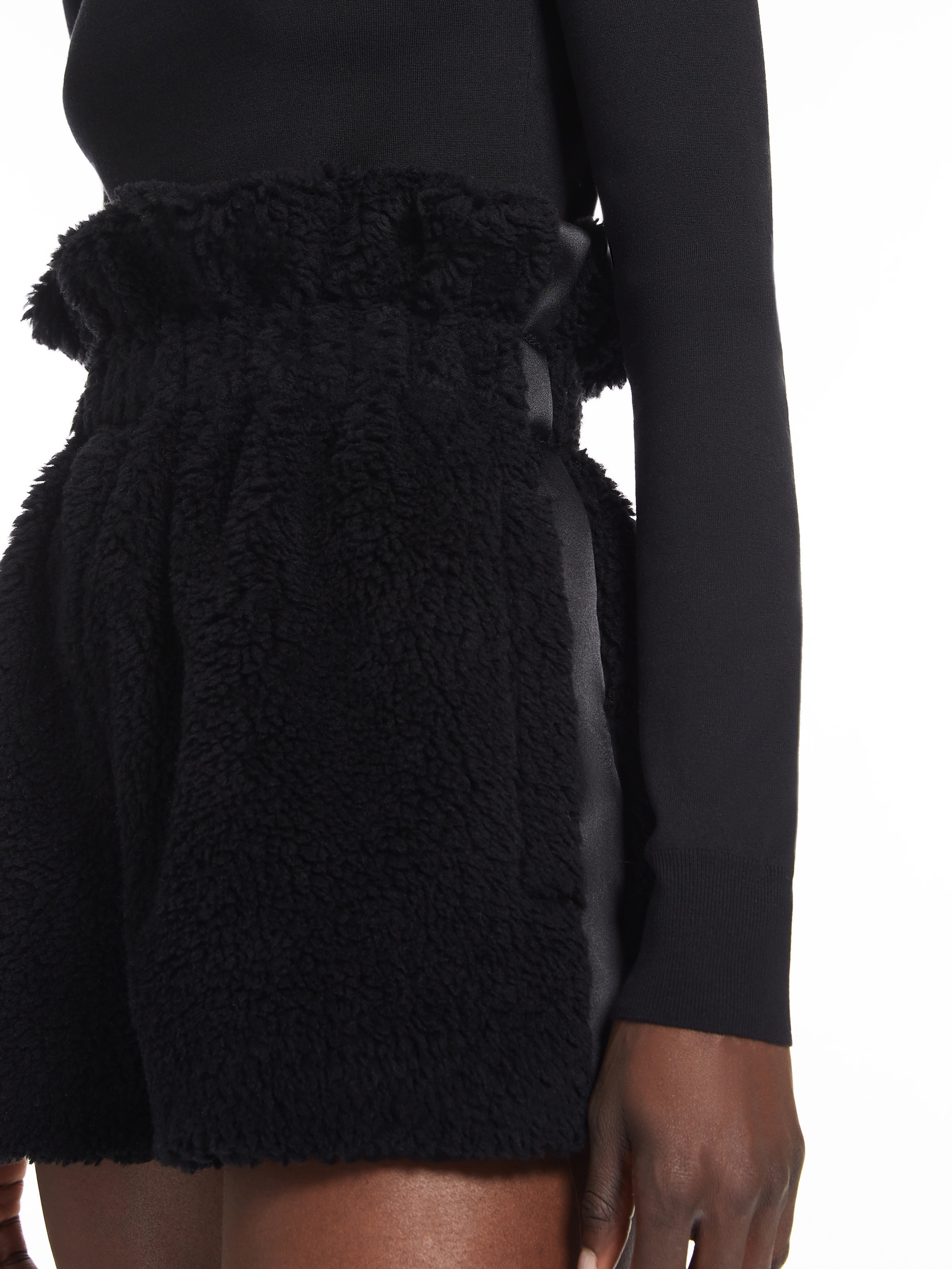 TRIPOLI Alpaca and wool Teddy shorts - 6